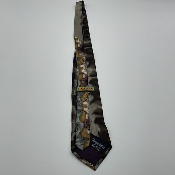 100% silk J. Garcia emerging elephant necktie - Picture 6 of 6